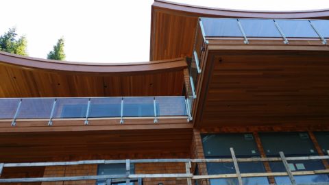 Buddhist Temple, Bowen Island, BC. Timberwork by Kettle River Timberworks.