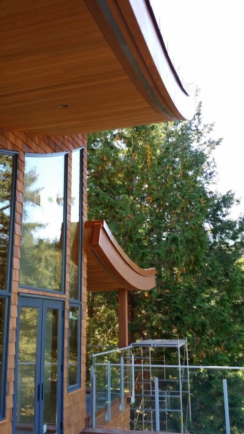 Buddhist Temple, Bowen Island, BC. Timberwork by Kettle River Timberworks.