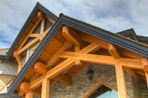 Big City Timber Home, White Rock, BC. Timberwork by Kettle River Timberworks.