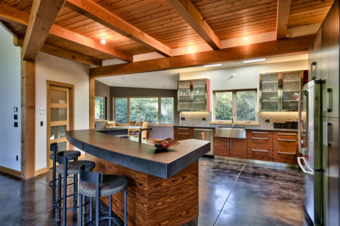 Builder’s Beauty, Sunshine Coast, BC. Timberwork by Kettle River Timberworks.