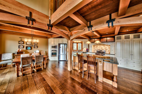 Chateau Corina, Sunshine Coast, BC. Timberwork by Kettle River Timberworks.