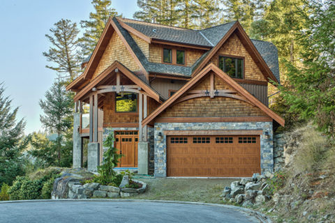 Chateau Corina, Sunshine Coast, BC. Timberwork by Kettle River Timberworks.