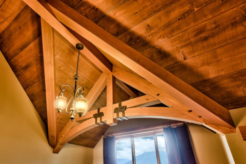 Chateau Corina, Sunshine Coast, BC. Timberwork by Kettle River Timberworks.