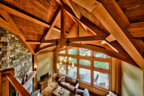 Chateau Corina, Sunshine Coast, BC. Timberwork by Kettle River Timberworks.