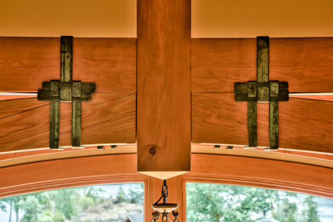 Chateau Corina, Sunshine Coast, BC. Timberwork by Kettle River Timberworks.