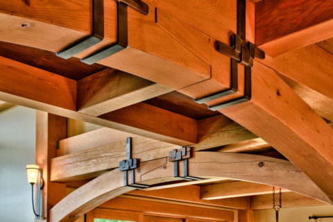 Chateau Corina, Sunshine Coast, BC. Timberwork by Kettle River Timberworks.