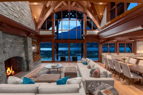 Grand Mountain Lodge, Whistler, BC. Timberwork by Kettle River Timberworks.
