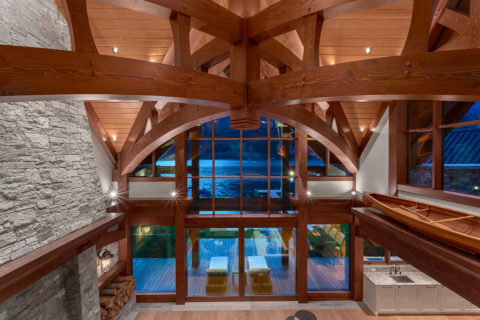 Grand Mountain Lodge, Whistler, BC. Timberwork by Kettle River Timberworks.