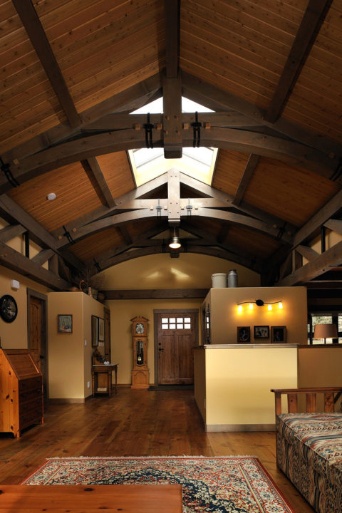 Old World Charm, Nicola Lake, BC. Timberwork by Kettle River Timberworks.