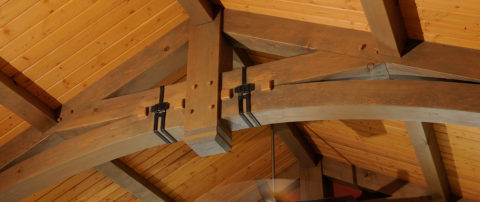 Old World Charm, Nicola Lake, BC. Timberwork by Kettle River Timberworks.