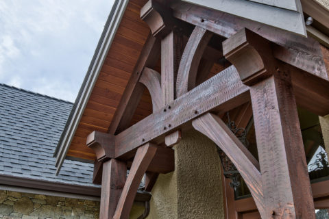 Textured Timber Home, Langley, BC. Timberwork by Kettle River Timberworks.