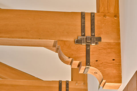 West Coast Tuscan, Mayne Island, BC. Timberwork by Kettle River Timberworks.