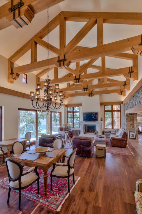 West Coast Tuscan, Mayne Island, BC. Timberwork by Kettle River Timberworks.