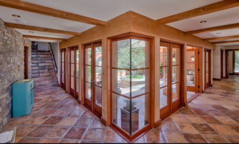 West Coast Tuscan, Mayne Island, BC. Timberwork by Kettle River Timberworks.