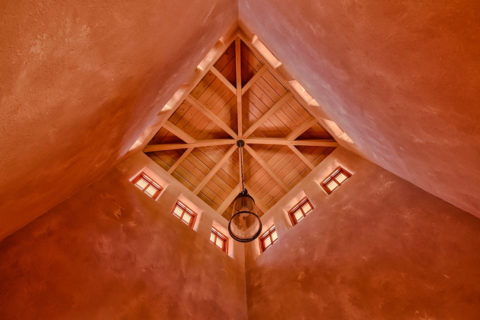 West Coast Tuscan, Mayne Island, BC. Timberwork by Kettle River Timberworks.