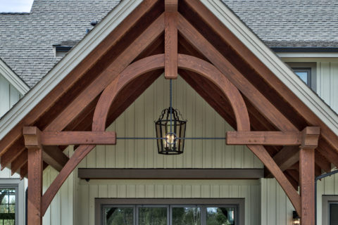 Contemporary Country Estate, Langley, BC. Timberwork by Kettle River Timberworks.