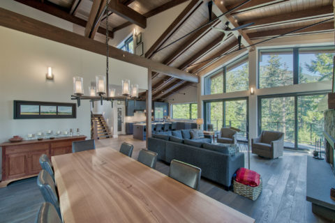 Modern Mountain Home, Whistler, BC. Timberwork by Kettle River Timberworks.