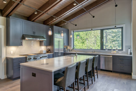 Modern Mountain Home, Whistler, BC. Timberwork by Kettle River Timberworks.