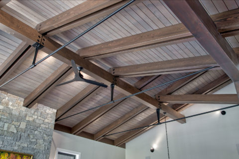 Modern Mountain Home, Whistler, BC. Timberwork by Kettle River Timberworks.