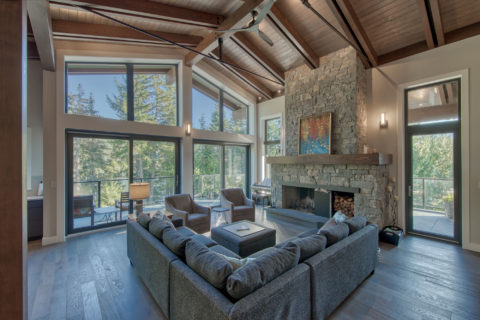 Modern Mountain Home, Whistler, BC. Timberwork by Kettle River Timberworks.
