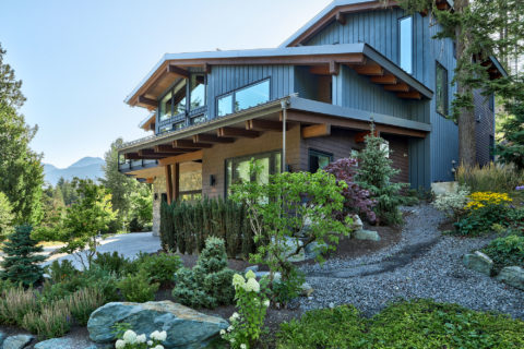 Modern Mountain Home, Whistler, BC. Timberwork by Kettle River Timberworks.